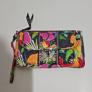 Vera Bradley Black and Red Clutch Wristlet